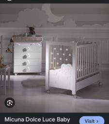 Micuna - Dolce Luce Baby Crib with light image 3
