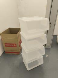 ikea storage box with lid transparent image 3