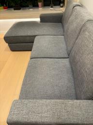 3-seater L-shaped sofa great condition image 2