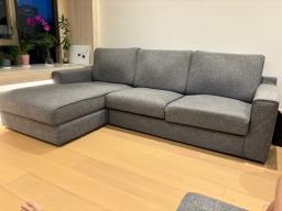 3-seater L-shaped sofa great condition image 4